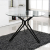 Mesa comedor mod. Live negro redonda 110cm