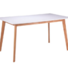 Mesa Alice madera blanco roble 120 cm