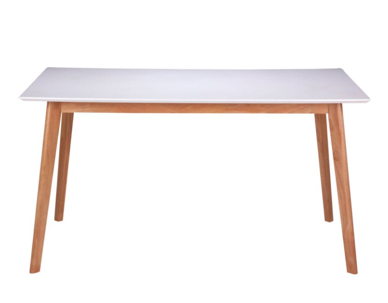 Mesa Alice madera blanco roble 120 cm