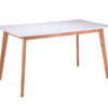 Mesa Marie madera blanco roble 140 cm