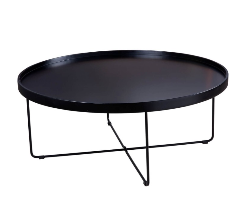 Mesa centro Bruno negro 90 cm