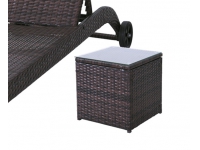 Mesita auxiliar rattan chocolate Canoe