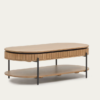 Mesa de centro London madera maciza de mango 130x65cm