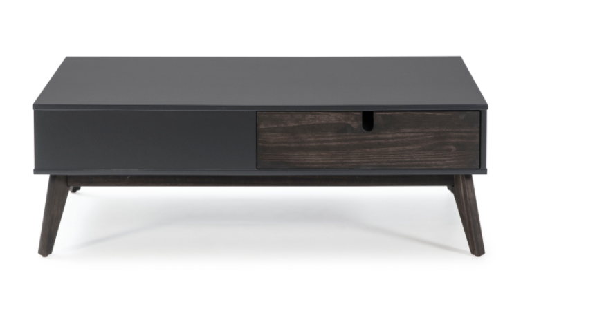 Mesa de centro nordica Kiara negro mate 110