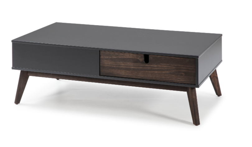 Mesa de centro nordica Kiara negro mate 110