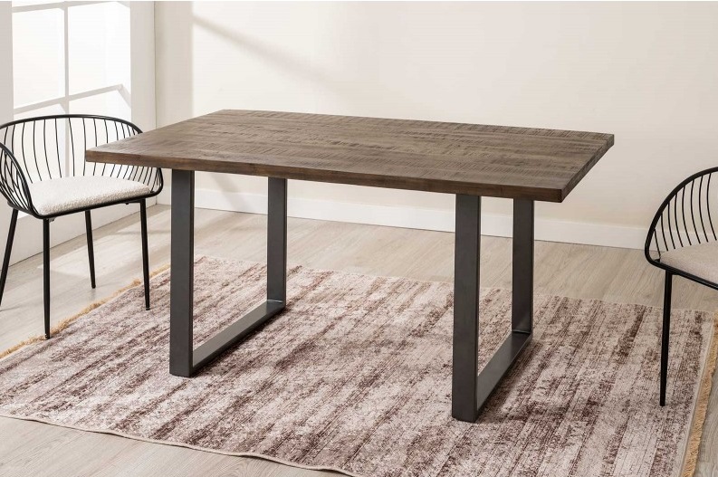 Mesa de comedor madera maciza mando 160x90