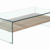 Mesa de centro nordica sidney cristal balda madera 110x55