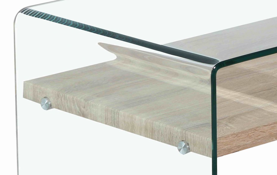 Mesa de centro nordica sidney cristal balda madera 110x55