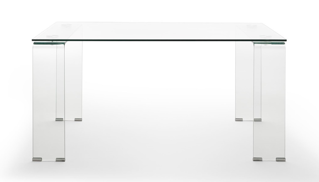 Mesa de comedor cristal transparente 160X90