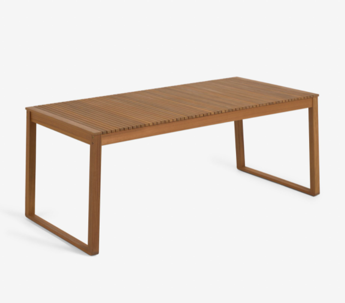 Mesa de exterior Doha madera maciza acacia 180x90 cm