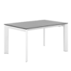 Mesa extensible Lisa tapa porcelánico gris 140/200x90 cm