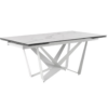 Mesa extensible Isia mármol blanco 180x100 cm