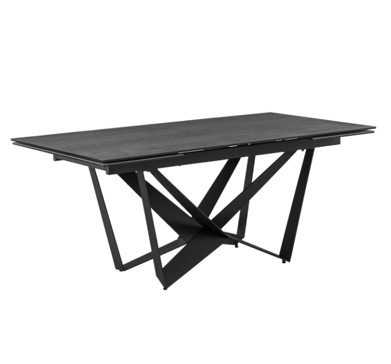 Mesa extensible Isia mármol negro 180x100 cm