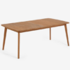 Mesa extensible Malaga madera maciza eucalipto 183/240x100 cm