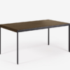 Mesa extensible Aaron de nogal 160-200x90cm