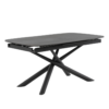 Mesa extensible Ness mármol negro 160/220 cm