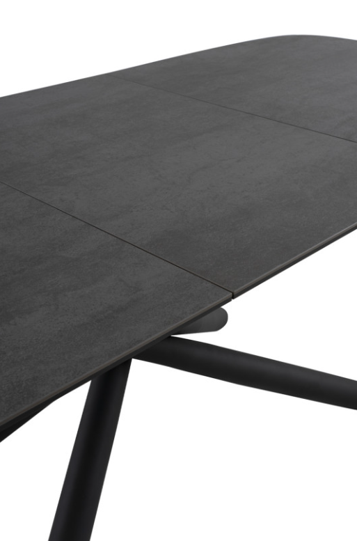 Mesa extensible Ness mármol negro 160/220 cm