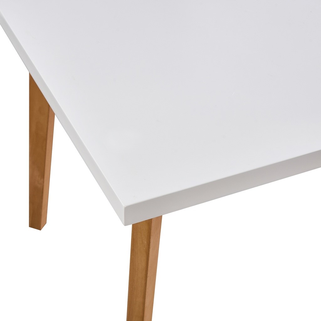 Mesa extensible SEUL blanca 90x75cm (140cm-180cm)