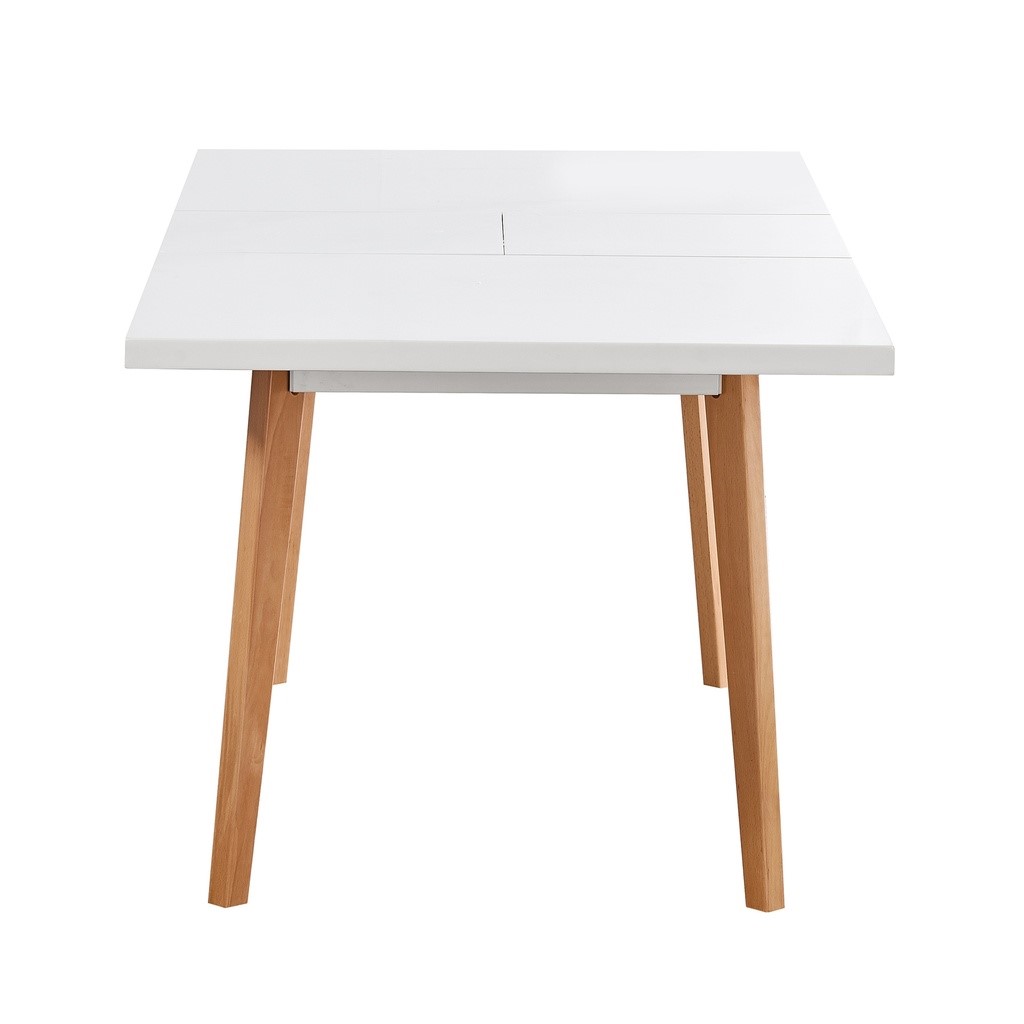 Mesa extensible SEUL blanca 90x75cm (140cm-180cm)