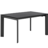 Mesa extensible Tamara porcelánico negro 160/240x90 cm