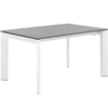 Mesa extensible Tamara tapa porcelánico gris 160/240x90 cm