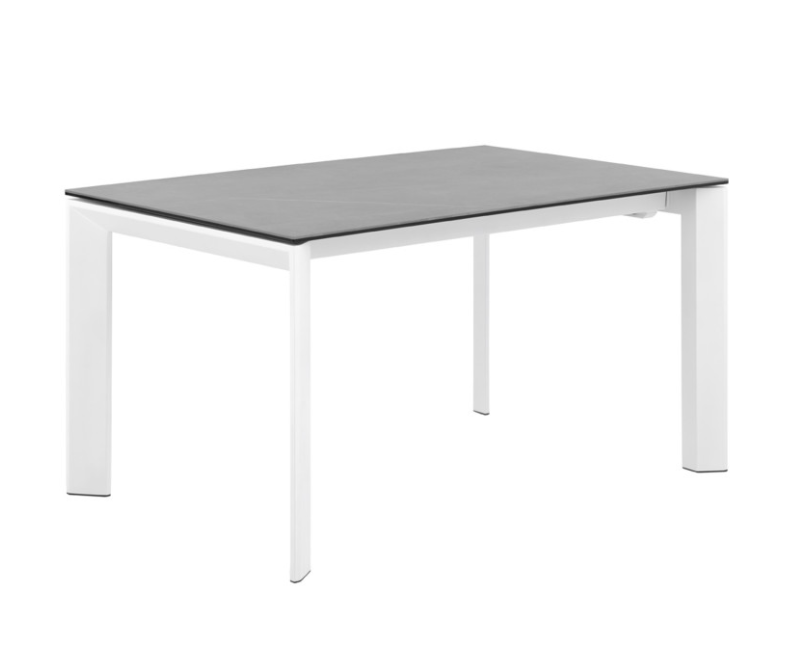 Mesa extensible Tamara tapa porcelánico gris 160/240x90 cm