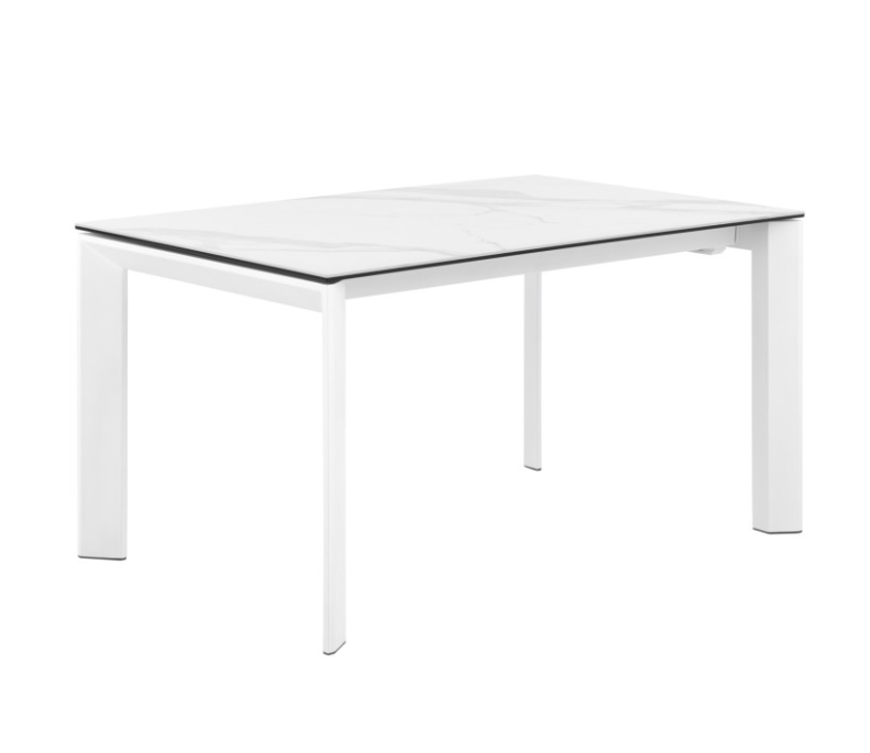 Mesa extensible Tamara tapa porcelánico mármol creta 160/240x90 cm