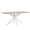 Mesa de comedor Grace madera de roble blanco 220 cm