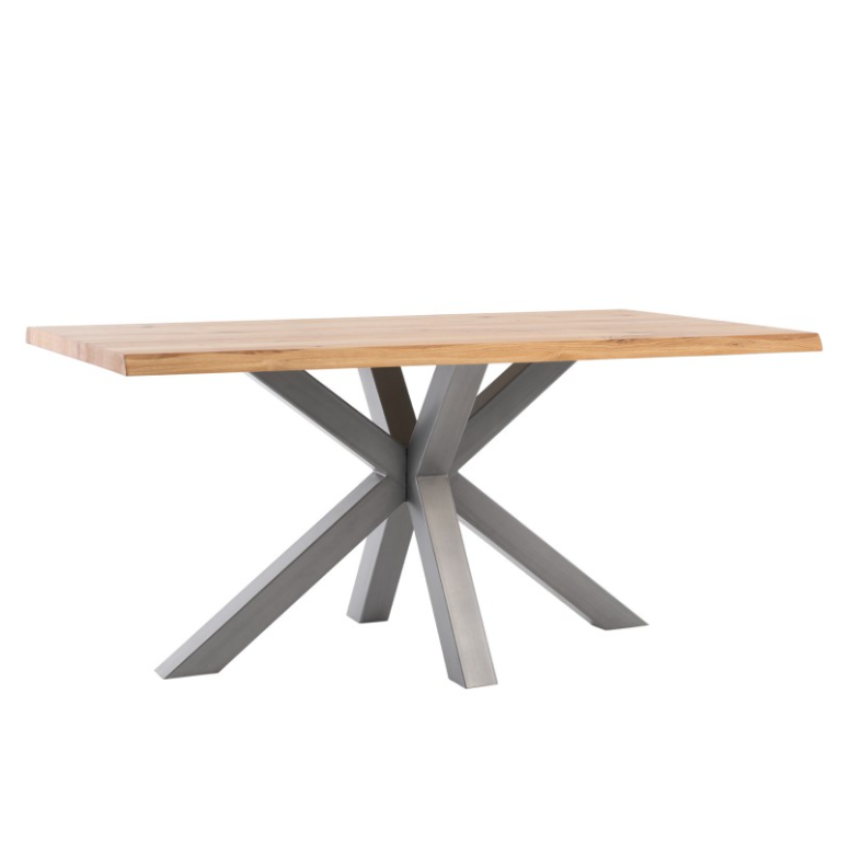 Mesa de comedor Grace madera de roble gris 220 cm