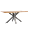 Mesa de comedor Grace madera de roble gris 180 cm