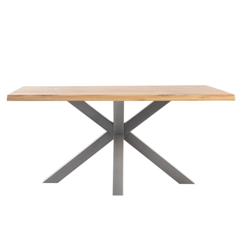 Mesa de comedor Grace madera de roble gris 220 cm