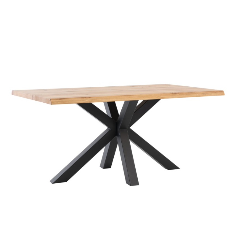 Mesa de comedor Grace madera de roble negro 220 cm