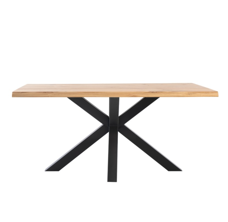 Mesa de comedor Grace madera de roble negro 220 cm