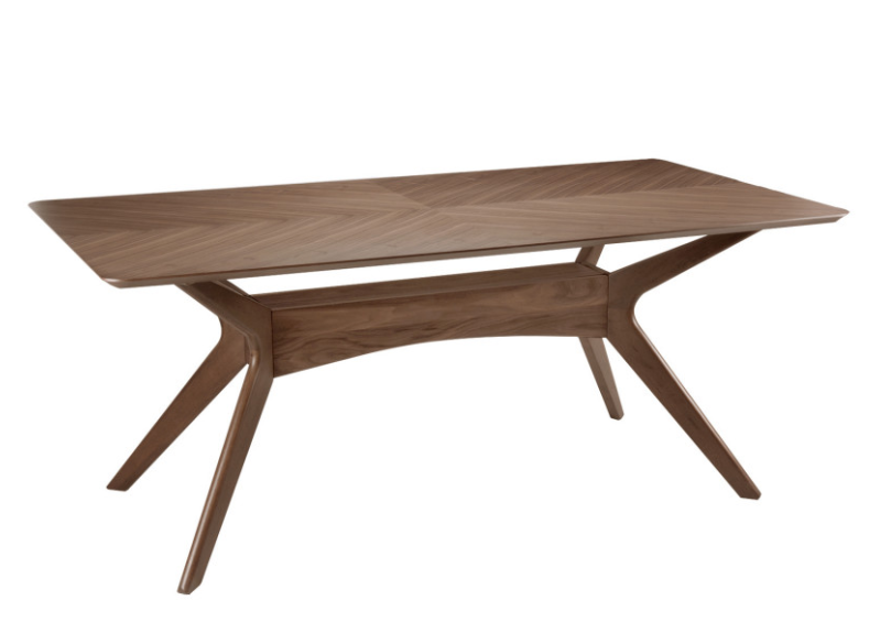 Mesa Helga de madera nogal 180 cm