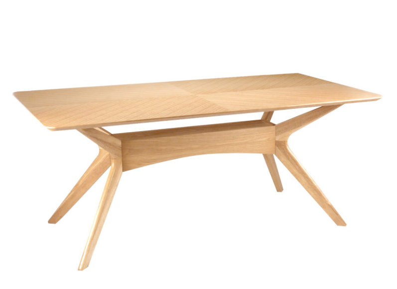 Mesa Helga de madera roble 180 cm