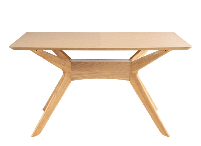 Mesa Helga de madera roble 140 cm