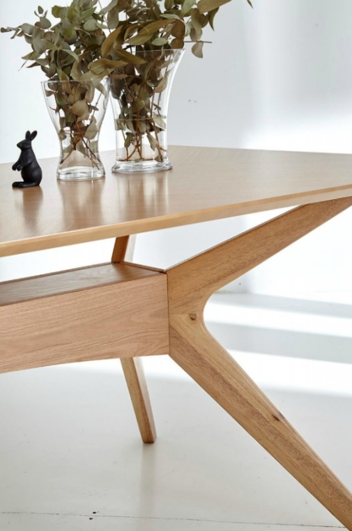 Mesa Helga de madera roble 180 cm