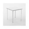 Mesa inox tablero compacto blanco apilable