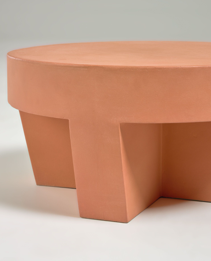 Mesa de centro Lanzarote terracota 60cm