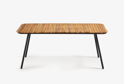 Mesa Sharlott madera maciza de acacia  180x90 cm