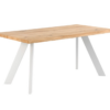 Mesa de comedor Lucia madera roble blanco 180 cm