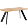 Mesa de comedor Lucia madera roble negro 180 cm