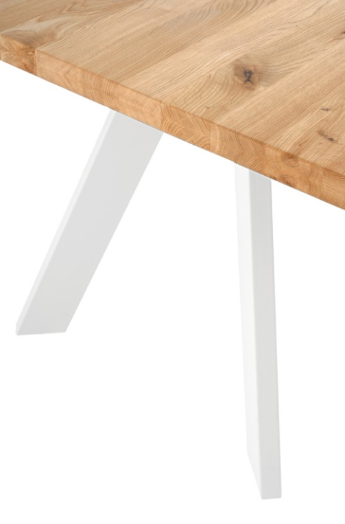 Mesa de comedor Lucia madera roble blanco 180 cm