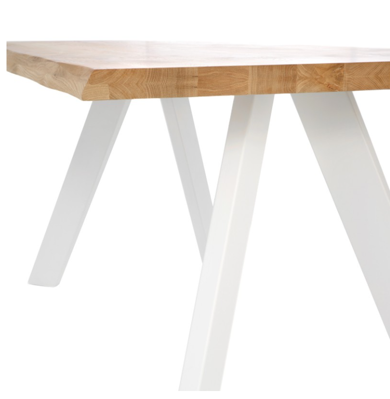 Mesa de comedor Lucia madera roble blanco 200cm