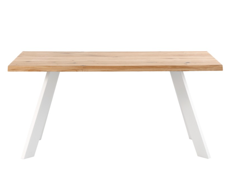 Mesa de comedor Lucia madera roble blanco 140 cm