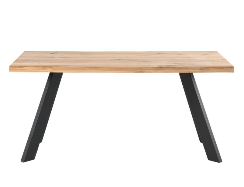 Mesa de comedor Lucia madera roble negro 180 cm