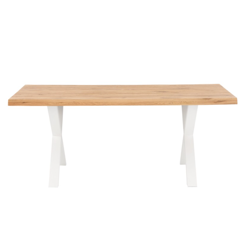 Mesa de comedor Corine madera de roble blanco 200 cm