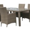 Mesa rattan natural kaui 170x100