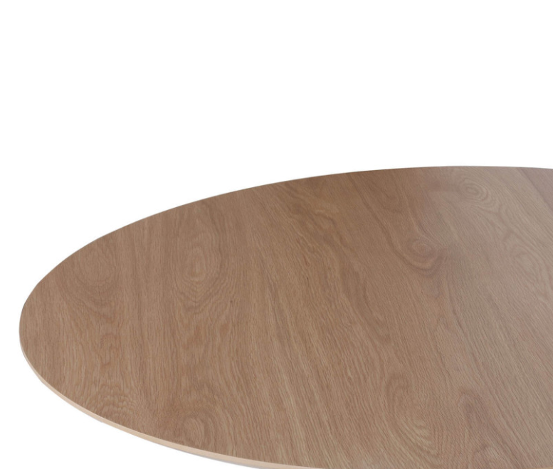 Mesa Nora madera blanco roble 100 cm