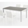 Mesa aluminio blanco Moka Laos 160x90